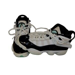 Nike Air Jordan 6 Rings White Concord 323419-115 Youth Sneakers Size 4Y Youth